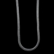 Silver chain on black background