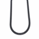 Thick link black chain necklace