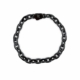 Bracelet chaîne noir en maillons larges