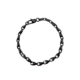 Bracelet chaîne noir avec fermoir mousqueton