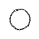 Bracelet chaîne noir en métal brillant