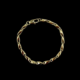 Bracelet en or à maillons torsadés