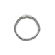 Bracelet chaîne en acier argenté