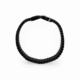Bracelet chaîne tressée noir avec fermoir