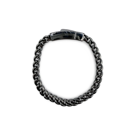 Black stainless steel chain bracelet