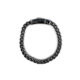 Bracelet chaîne noire en acier inoxydable