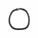 Collier chaîne noire en métal brillant