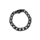 Bracelet chaîne noir en métal brillant