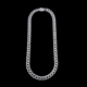 Collier chaîne cubaine argent serti de diamants