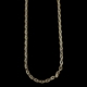 Gold chain on a black background