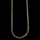 Gold chain on a black background