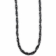 Collier chaîne noire en métal brillant