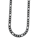 Collier chaîne noire à maillons larges