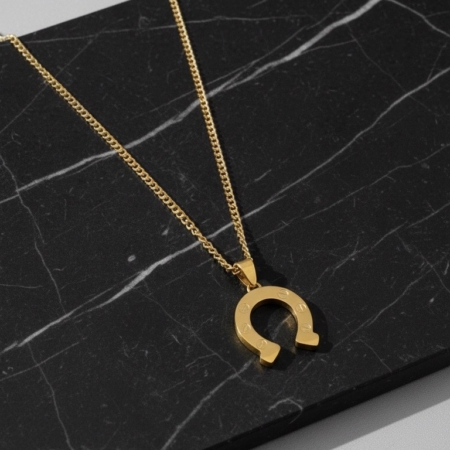 pendentif indomptable 18k mat– 22”